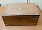 Antique Victorian Inlaid Mahogany Wooden Keepsake Sewing Box  27 5 X 20 X 11 Cms