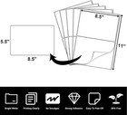 8 5   X 5 5   Half Sheet Self Adhesive Shipping Labels For Laser   Inkjet Printe