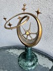 Vintage Ussr Space Age Desk Decor    universe    Mid-century Brass Marble Futuristic