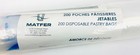 Matfer Bourgeat Polyethylene Disposable Pastry Bags 200 Translucent