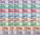 Malawi Set 8 X 5   40 Unc 20 50 100 200 500 1000 2000  brown  5000 P 63-70 71