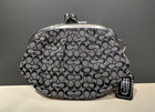 Coach Jacquard Kiss Lock Coin Change Purse