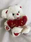 Vtg Dan Dee Sweetheart Teddy Bear I Love You Double Heart 2000 Embroidered Plush