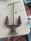 Vintage Industrial 2 Spool Sewing Thread Stand Holder Feeder Commercial