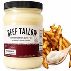 Beef Tallow 30 Oz Value - 100  Rendered Beef Fat Shelf Stable  Fits In Fridge   