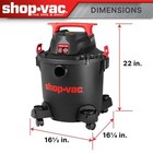 Shop-vac   8 Gallon Wet dry Vacuum  6 0 Peak Hp  Stainless Steel Tank