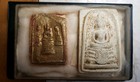 2 Old Thailand Buddhist Temple Amulets 