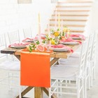 10 Pcs Satin Table Runner 12x108 Inch Orange Silk Wedding Party Banquet