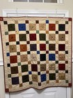 Handmade Patchwork Crib Lap Quilt Baby Blanket 46 x46  Country Grandmacore