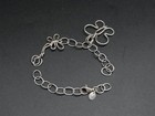 Tous Silver Bracelet Heart Charm Cute Elegant Jewelry Fashion Accessories E951