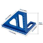 3d Multi-angle Measuring Ruler 45 90 Degree Aluminum Alloy Woodworking Square