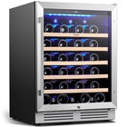 Yeego 24  Wine Refrigerator Cooler Fridge 52 Bottles Capacity For Home Free Ship