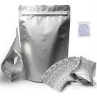 50 100pcs Mylar Bags 8 7mil W  Oxygen Absorbers Stand-up Resealable Food Storage