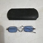 Antique Eyeglasses  blue  With Original Case- Possibly From Civil War Era