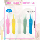 5 Pcs Nose Cleaning Tweezers  5 Colors Baby Booger Picker With Round Head Comfor