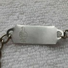 Red Goose Shoes  Child s Id Bracelet  Shy 7   Aluminum   rodney  On Front  Goose