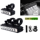 1400lm Waterproof Bright Led Bike Light Usb Rechargeable Bicycle Front Headlight
