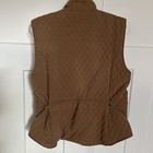 Shires Sports 6 Leisure Women   s Sz M Tan Quilted Equestrian Western Outdoor Vest