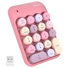 Wireless Number Pads - Pink Numeric Keypad 18 Keys Usb 2 4g Colorful Pink