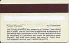 Trump Plaza Casino - Atlantic City  Nj - 2nd Issue Slot Card With Hologram