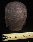 Antique Buddha Head Of A Lohan Yuan Chinese Song Dynasty Solid Carved Stone Rare