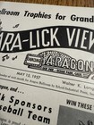 1957 Aragon Ballroom Scarce Promotional Baseball Welk Rocky Rockwell Larry Dean
