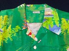 Rare True Vintage 1940s Japanese Kimono Silk Hawaiian Aloha Shirt Xs-small