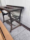 Vintage Antique Industrial Saltzman Chicago Cast Iron Table