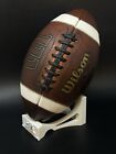 Wilson Gst Tdj Junior Size Age 9-12 Leather Football Game Prepped - New