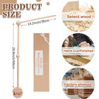 Baby Crib Mobile Arm Wooden Holder 30 Inch Beech Hangers With Rotating Music Box