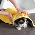 New Pet Absorbent Towel Quick Drying Dog   Cat Bath Towel For Car Home Clean 