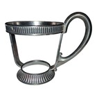 Simpson Hall Miller   Co  Quadruple Plate Silver Victorian Vtg Creamer  Blue  