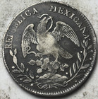 1830 Mexico 8r Zs Ov 8 Reales Zacatecas Mint  Attractive Circulated Example 