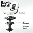 2pcs Boat Seat Swivel  Flat Boat Pedestal Base swivel Chair Base Replacement Acc