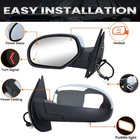 Chrome Driver Power Folding Side Mirror Compatible With 2007-2014 Chevy Suburban