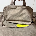 Tous Bear Monogram Diaper Bag Beige Neon Yellow With Changing Mat   Pouch