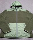 Prana Jacket Mens Large Green Incrediwool Quilted Hood Lightweight Hike  Travel 