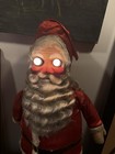 1930s Antique Electric Santa Claus Figure Lighted Eyes Christmas Store Display