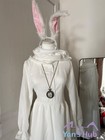 Custom Made Blacksouls2 White Rabbit Norden Cosplay Set Including Wig And Props