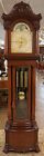 19th Century J e Caldwell Victorian 9 Tube Mahogany Tall Case Grandfather Clock