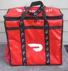 Large Doordash Insulated Food Delivery Bag W drink Pockets 17  X 17  X 10 