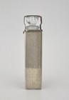 Art Deco German Sterling Silver Case Glass Cologne Perfume Miniature Bottle