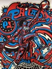Julius Erving Signed Pearl Jam Poster Ames Philadelphia 9 9 24 Autograph Bas