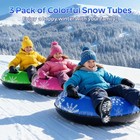 Super Value 3 Pack 36  Inflatable Snow Sled For Kids   Adults  Heavy Duty Sled