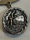 Vintage Men   s Cufflinks Fly Fishing Scene