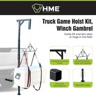 Hme Game Hoist Kit  Winch Gambrel  400 Pound Capacity  Adjustable Height  Black