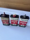 Lot Of 3 Vintage Sinclair Household Oil Tin Cans Dino Logo Gas Oil Advertising