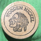 Wooden Nickel - Lancaster  Ny - Books  n  Tobacco - Gf 5 Cents  s1314