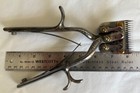 Rare - Antique Clark s Patent Horse Farrier Shears-brass   Metal-many Patents