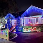 Christmas Lights Outdoor Decorations 96-960 Led 8 Modes Curtain String Light Us